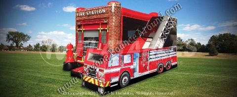 Fire Station Combo Bounce House Rentals Denver CO